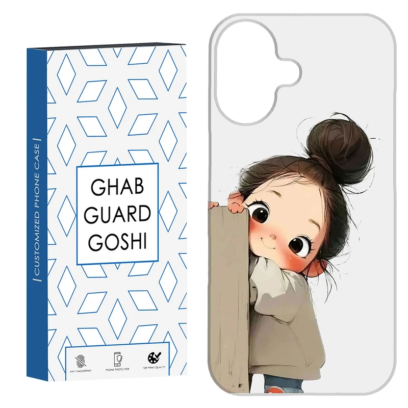 کاور قاب گارد گوشی طرح دختر ملوس کد Dimo-961 مناسب برای گوشی اپل Iphone 16     