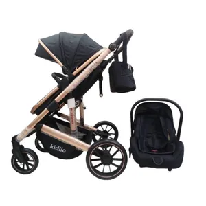 ست کالسکه و کریر کیدیلو مدل C516 به همراه ساک لوازم کودک