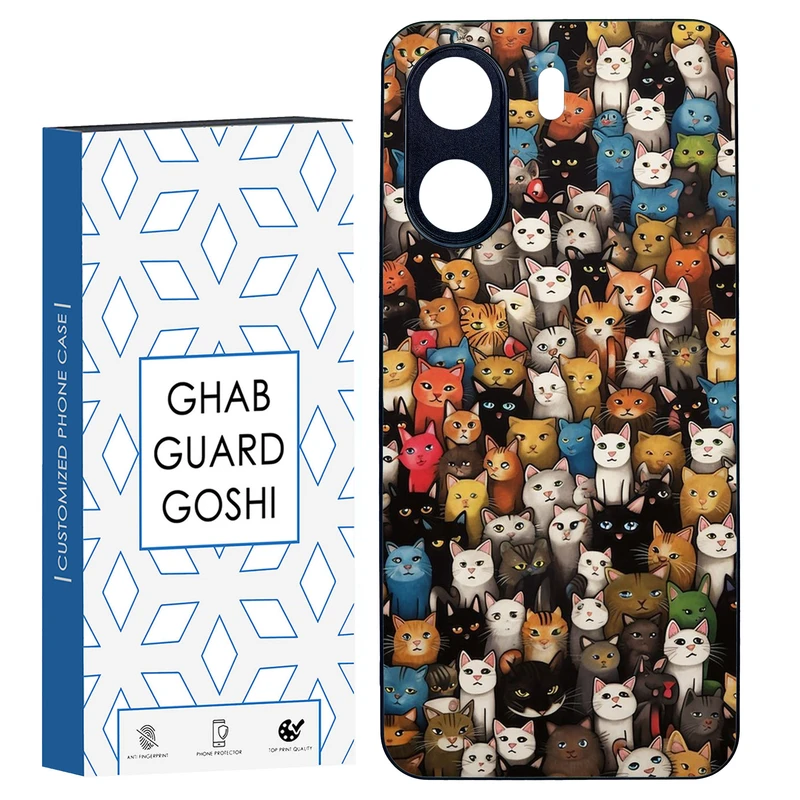 کاور قاب گارد گوشی طرح گربه کد TPU-293 مناسب برای گوشی موبایل شیائومی REDMI 13C / POCO C65
