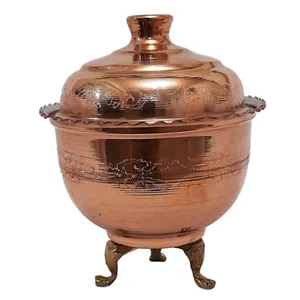 قندان مسی مدل کنگره طرح سه پایه کد GM126