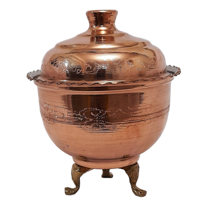 قندان مسی مدل کنگره طرح سه پایه کد GM126
