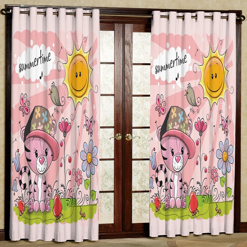 پرده مدل گربه مخمل پانچی کد 317سایز 140x280 سانتی متر