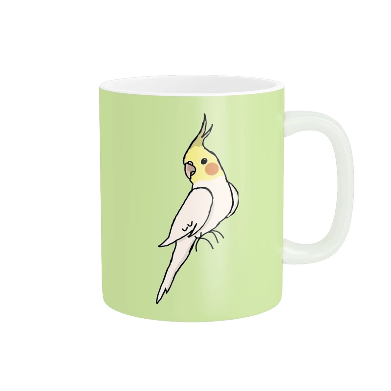 ماگ پاد آفرین مدل فانتزی طرح پرنده عروس هلندی کد p11174