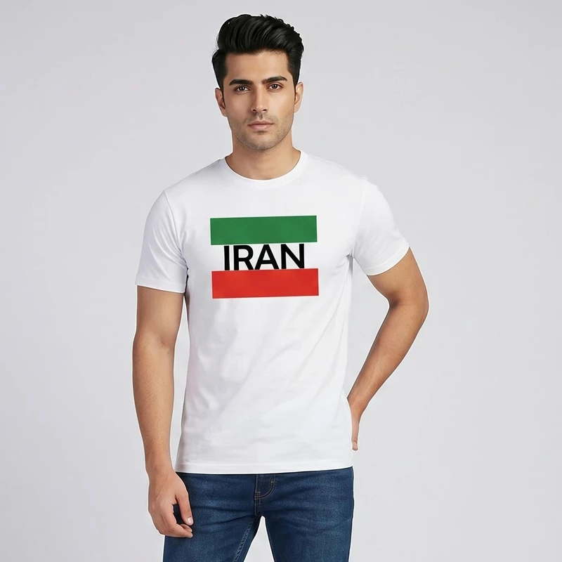 تیشرت الینور طرح پرچم ایران کد ELTM407