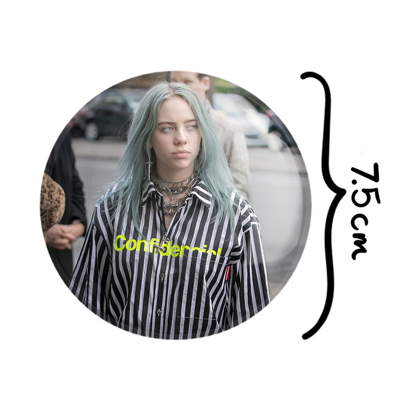 آینه جیبی خندالو مدل بیلی آیلیش Billie Eilish  کد 19192