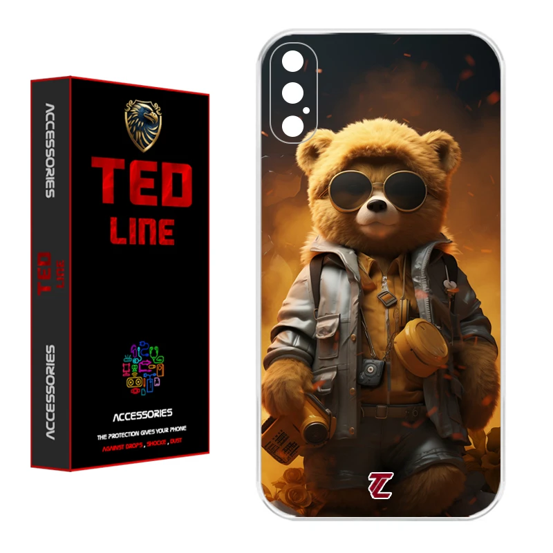 کاور تد لاین طرح خرس جنگی کد 1103 مناسب برای گوشی موبایل اپل Iphone X / XS