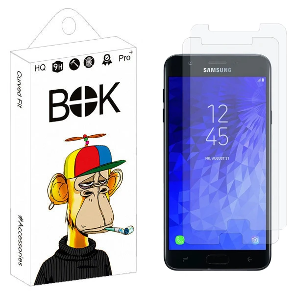 محافظ صفحه نمایش شیشه ای میبو مدل Glavers مناسب برای گوشی موبایل سامسونگ Galaxy J7 2018 بسته دو عددی