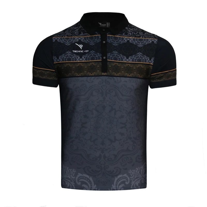 عکس شماره 5 : پولوشرت آستین کوتاه ورزشی مردانه تکنیک07 مدل ts-151-so