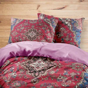 سرویس روتختی مدوپد طرح فرش همدان مدل C-Hamedan02 یک نفره 4 تکه