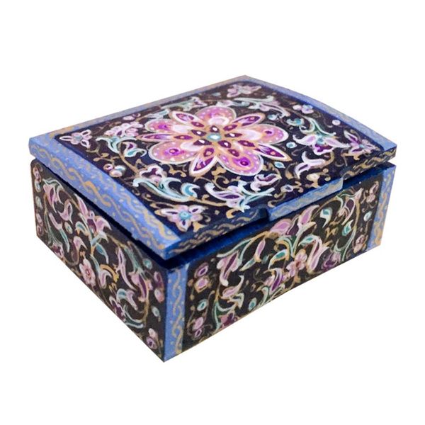 جعبه جواهرات استخوانی طرح تذهیب کد B 262