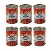 کنسرو لوبیا چیتی با سس گوجه فرنگی مائده - 380 گرم مجموعه 6 عددی