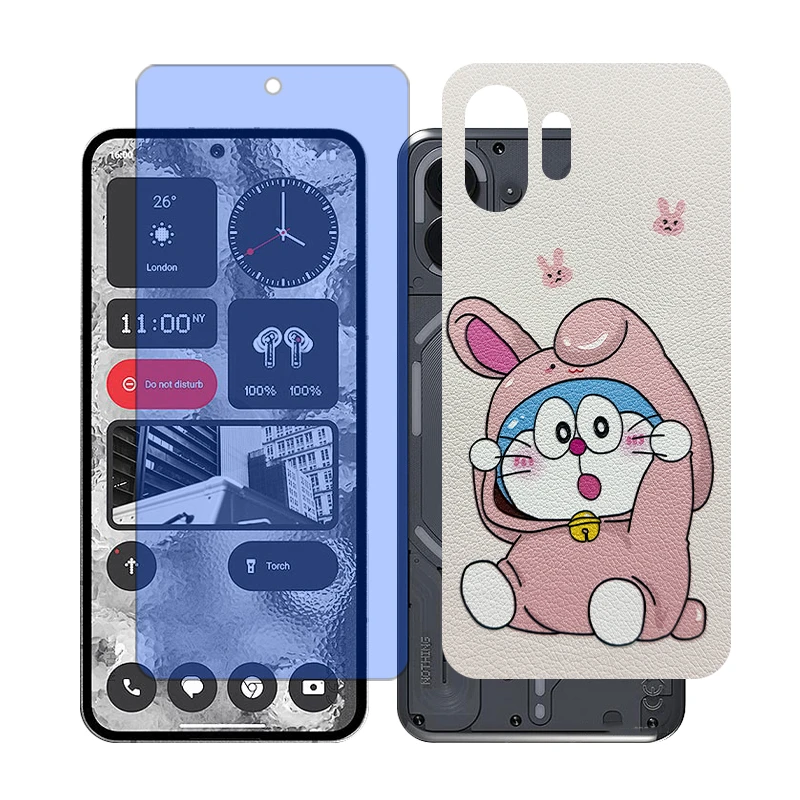 محافظ صفحه نمایش بلو کات گلس مدل Together مناسب برای گوشی موبایل ناتینگ 2 Phone به همراه برچسب پوششی پشت گوشی