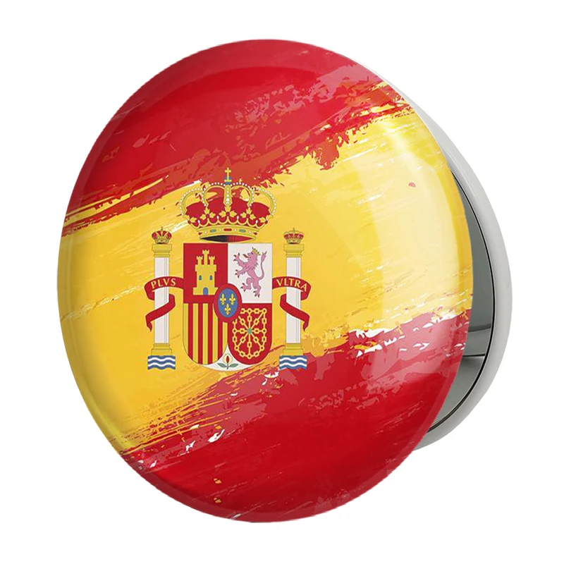 آینه جیبی خندالو طرح تیم ملی اسپانیا مدل تاشو کد 2018 