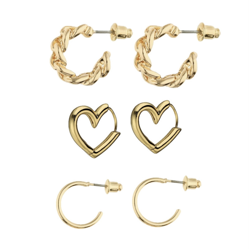 گوشواره زنانه مدل 5324 بسته 3 عددی گوشواره زنانه مدل 5324 بسته 3 عددی