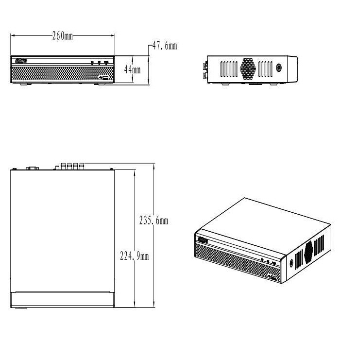 ضبط کننده ویدیویی داهوا مدل DH-HCVR5104HS-S3 3