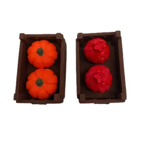 مجسمه مدل جعبه انار و کدو تنبل مجموعه 2 عددی
