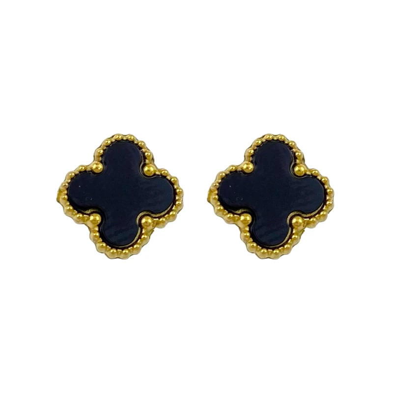 گوشواره زنانه وای اس ایکس مدل گل چهارپر کد E4605