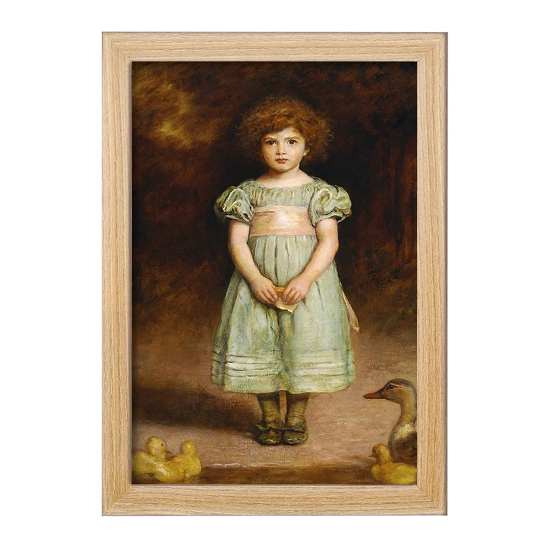 تابلو خندالو مدل نقاشی جوجه اردک اثر جان اورت میلی کد F12356
