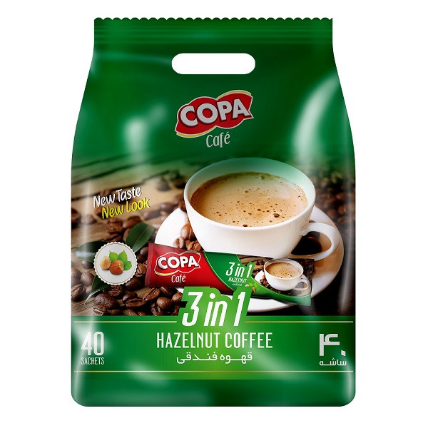 کافی میکس فندقی کوپا - 18 گرم بسته 40 عددی
