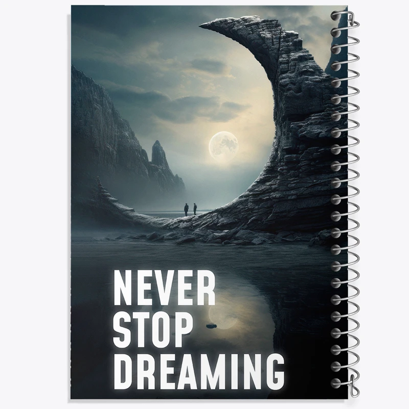 دفتر نقاشی 50 برگ خندالو طرح Never Stop Dreaming کد N2375