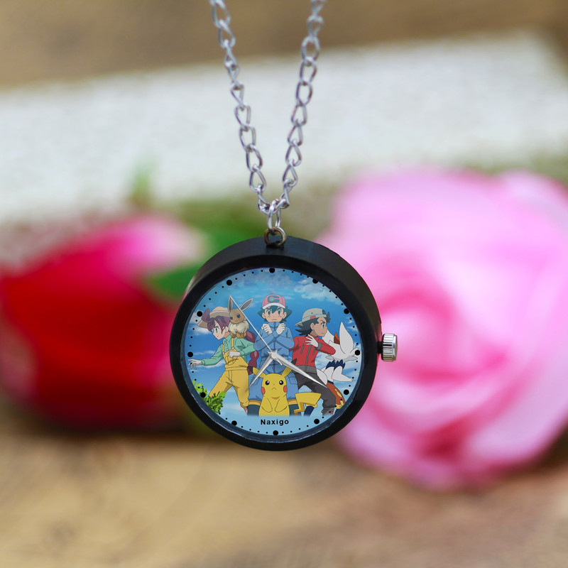 ساعت گردنبندی عقربه ای ناکسیگو مدل Pokémon کد NF13448 ساعت گردنبندی عقربه ای ناکسیگو مدل Pokémon کد NF13448