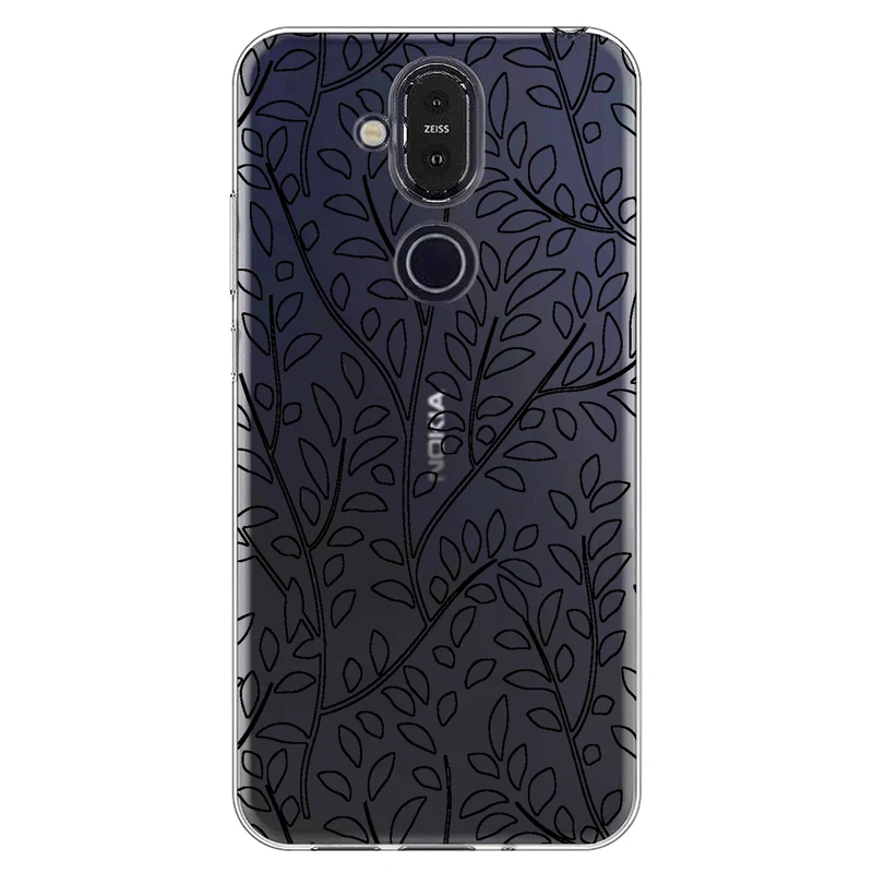 کاور مگافون طرح برگ مدل C45-B مناسب برای گوشی موبایل نوکیا 8.1 / X7