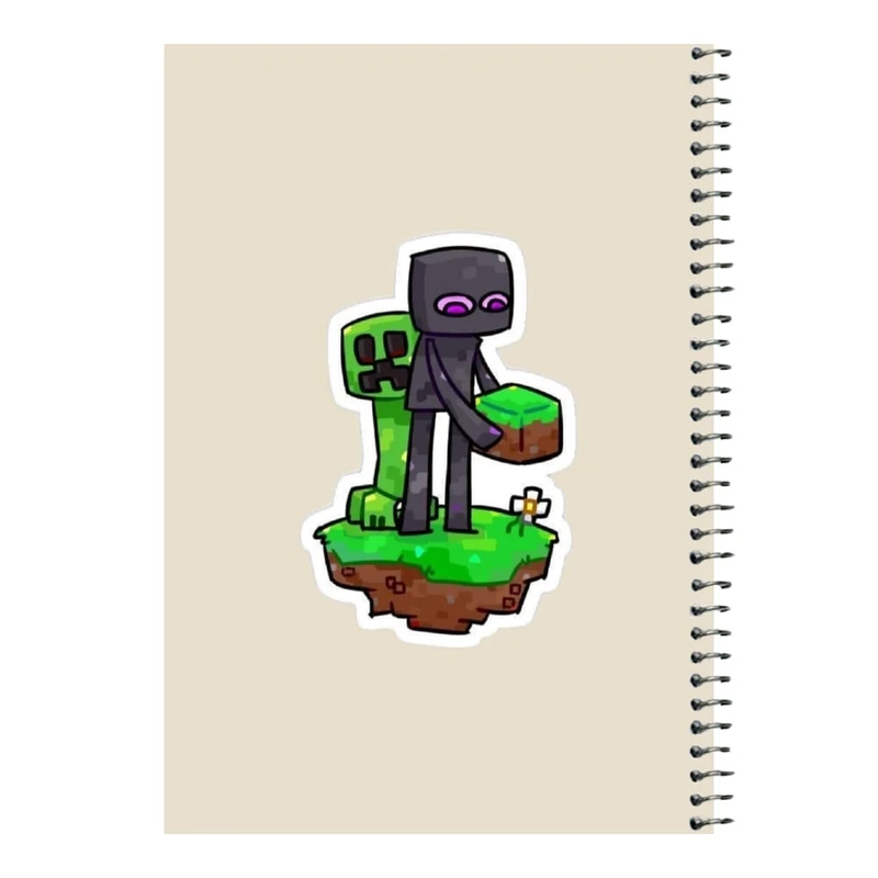 دفتر مشق 80 برگ اس جی مدل ماینکرفت کد۱۶   