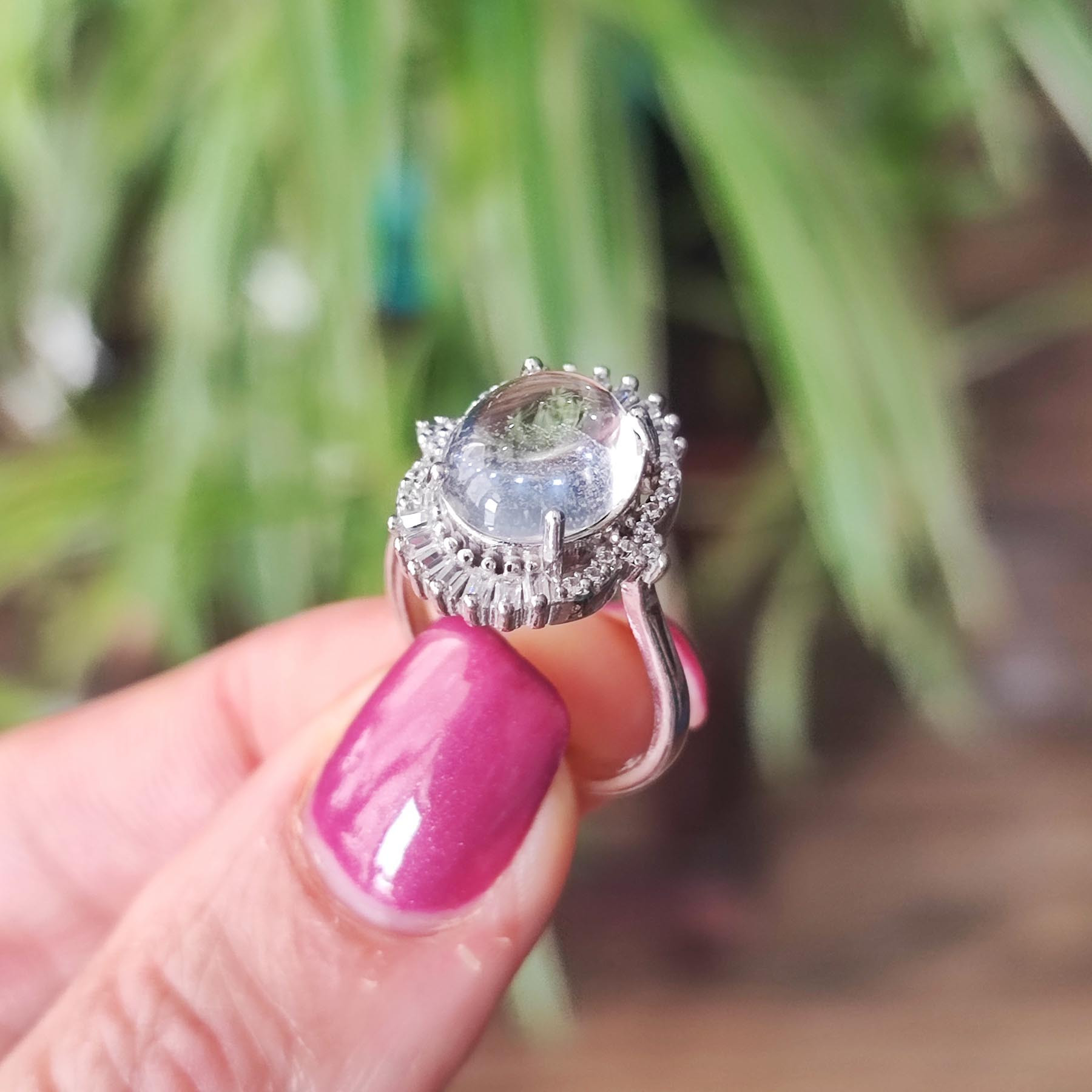 انگشتر نقره زنانه مدل عقیق DW7020