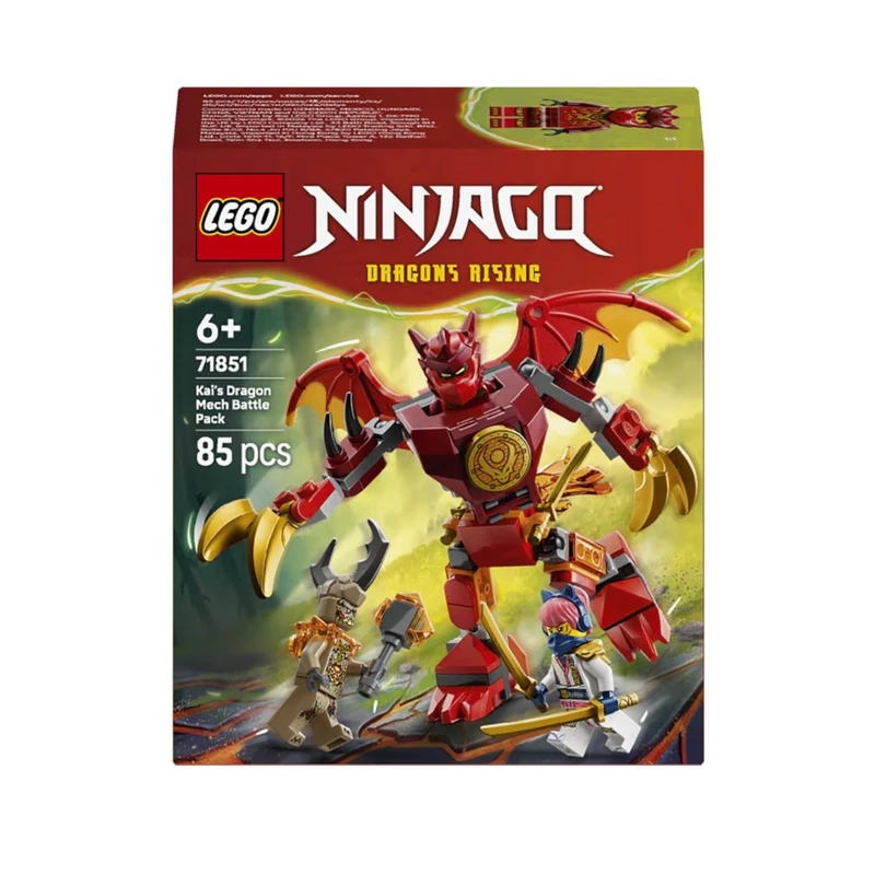 لگو سری نینجاگو مدل Kai's Dragon Mech Battle Pack کد 71851 با 85 قطعه