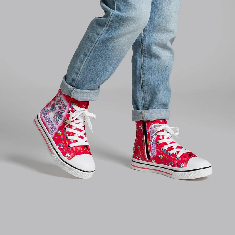 نیم بوت دخترانه مدل یونیکورن SRKH.3425