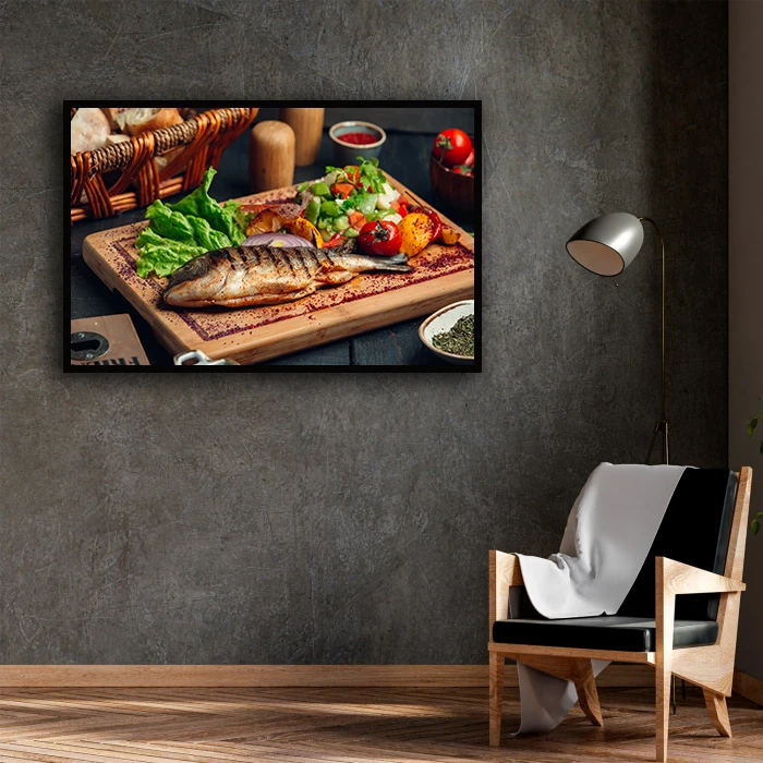 تابلو بکلیت طرح ماهی کبابی مدل B-D1805