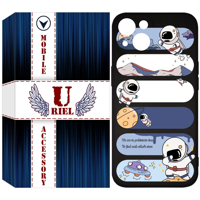 کاور یوریل مدل KSH کد 30 طرح کهکشان مناسب برای گوشی موبایل اپل iPhone 13