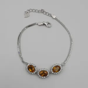 دستبند نقره زنانه کد 2630