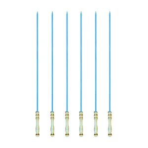 سیخ جوجه کباب مدل دسته چوبی مجموعه 6 عددی