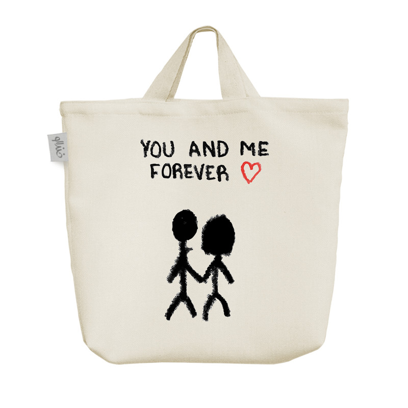 ساک خرید خندالو مدل من و تو تا همیشه کد 8392