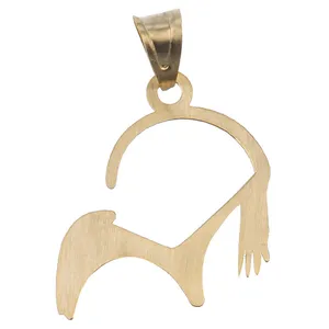 آویز گردنبند طلا 18 عیار زنانه الن نار مدل 0828