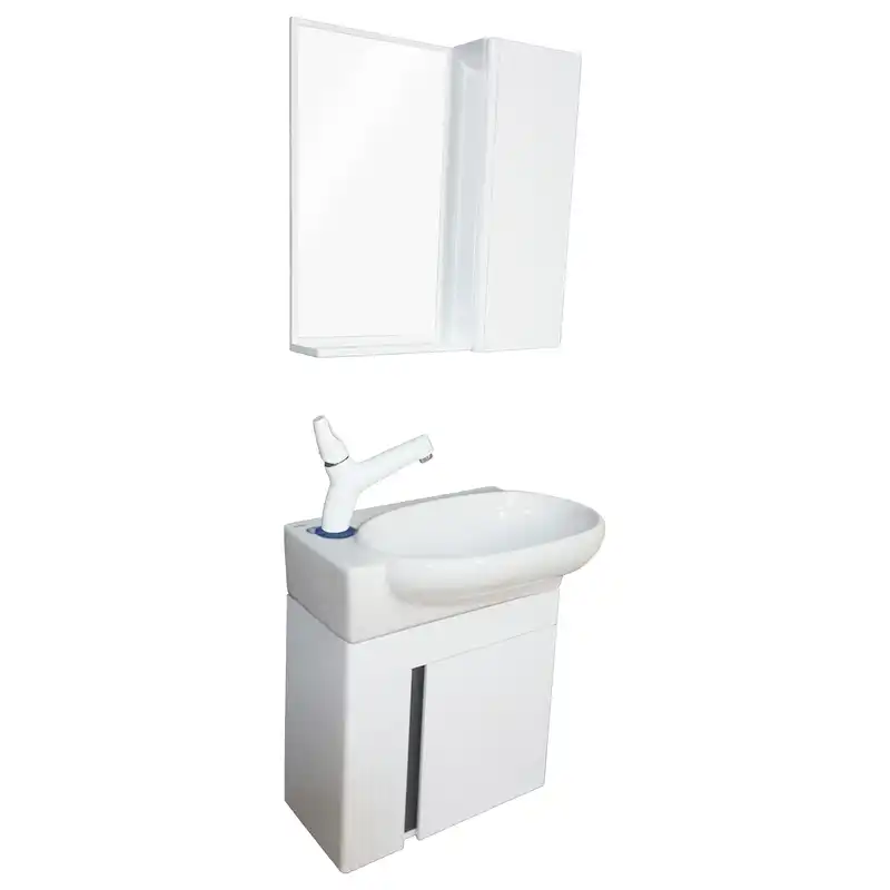 ست کابینت و روشویی سینا مدل آمون به همراه آینه باکس