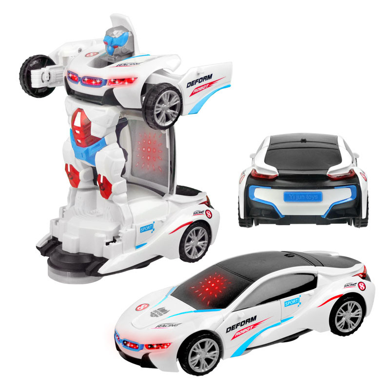 ماشین بازی ییجون مدل ماشین پلیس تبدیل شونده BMW i8 کد YJ388-20