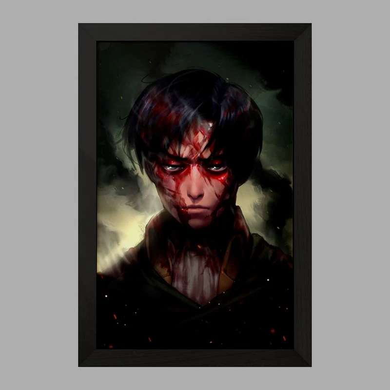 تابلو خندالو مدل لیوای انیمه اتک آن تایتان Attack on Titan  کد 18511