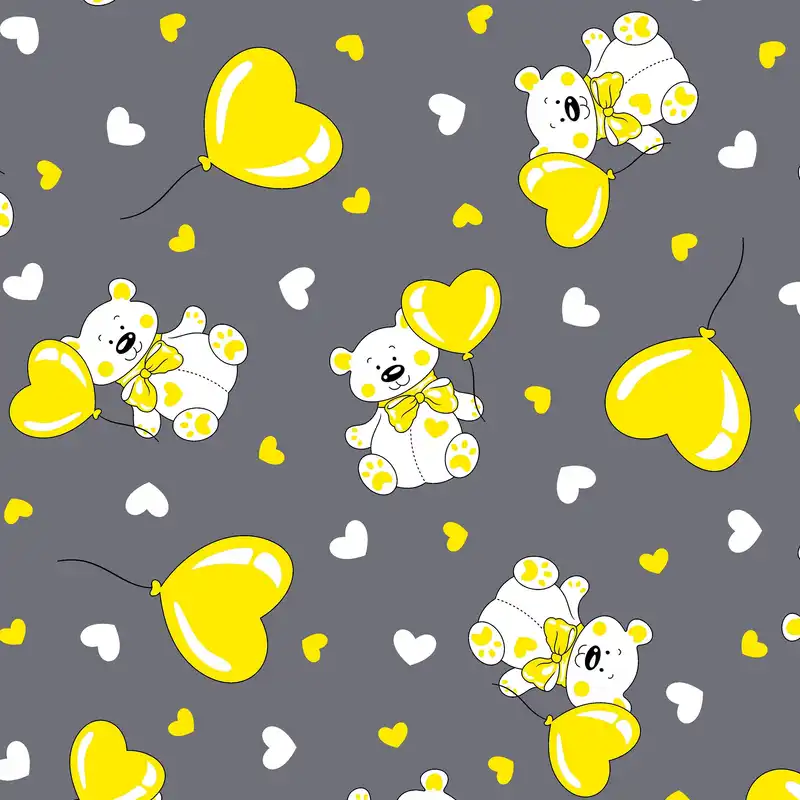 پارچه ملحفه طرح خرسی کد 0180