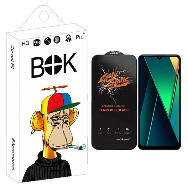 محافظ صفحه نمایش بوک مدل Antistatic Pro مناسب برای گوشی موبایل  شیائومی Redmi 14C / 14R 5G / A3 Pro / poco C75 