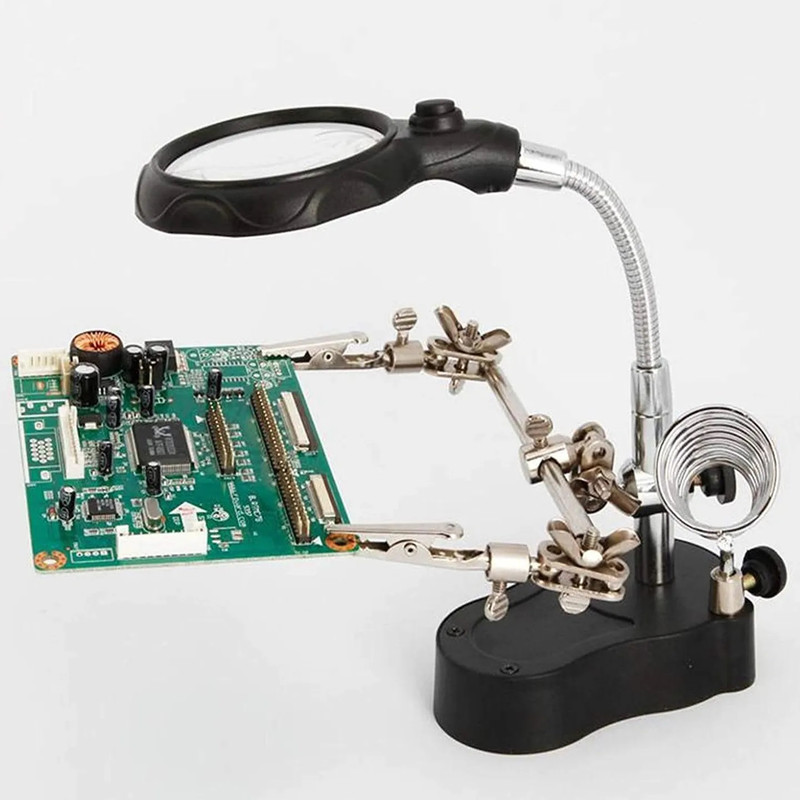 گیره مونتاژ مدل TE-801 به همراه ذره بین