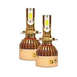 لامپ هدلایت مدل سوپر ال ای دی پایه h4 بسته دو عددی