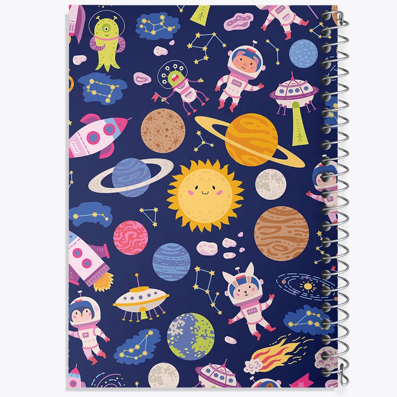 دفتر نقاشی 50 برگ خندالو طرح فضایی کد N361