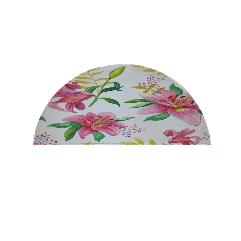 پادری مدل نیم دایره طرح گل کد 5109 سایز 90×45 سانتی متر 