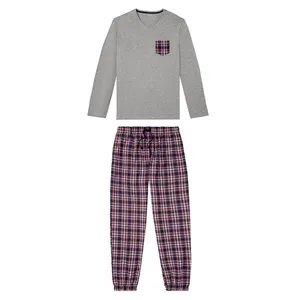 ست تی شرت آستین بلند و شلوار مردانه لیورجی مدل 7421