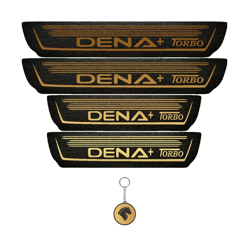 برچسب پارکابی خودرو لندمون کد LMm0054 MT مناسب برای دناپلاس توربو مجموعه 4 عددی به همراه جا کلیدی