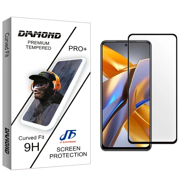 محافظ صفحه نمایش شیشه ای جی اف مدل Diamond مناسب برای گوشی موبایل شیائومی Poco M5s