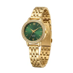 ساعت مچی عقربه‌ای کوارتز زنانه مدل لوکس کلاسیک بند طرح بافت کد ۶