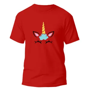 تی شرت آستین کوتاه دخترانه مدل Unicorn کد 017